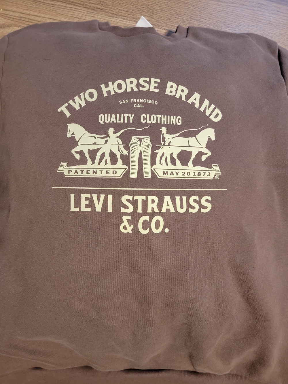 Levi's Two Horse Brand Brown Graphic Men’s Sweatshirt